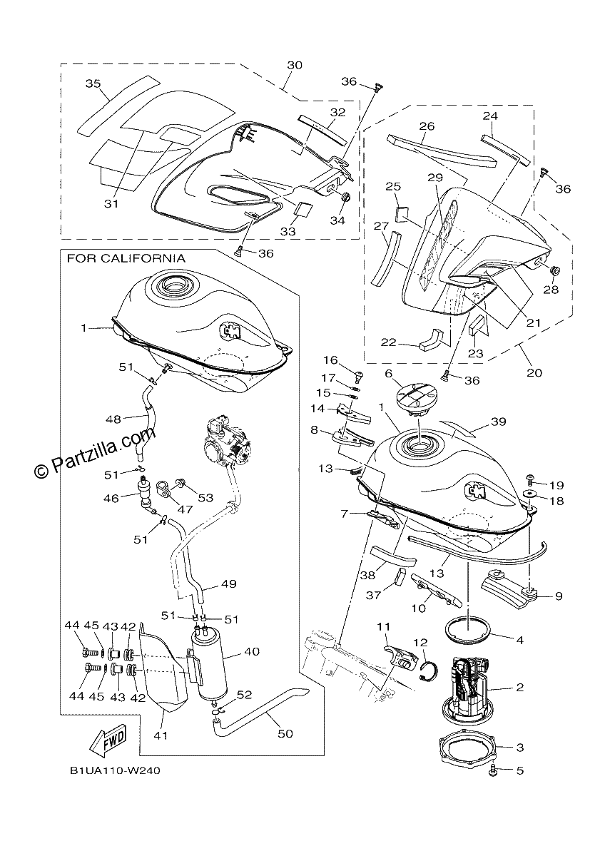 Diagrama de FUEL TANK