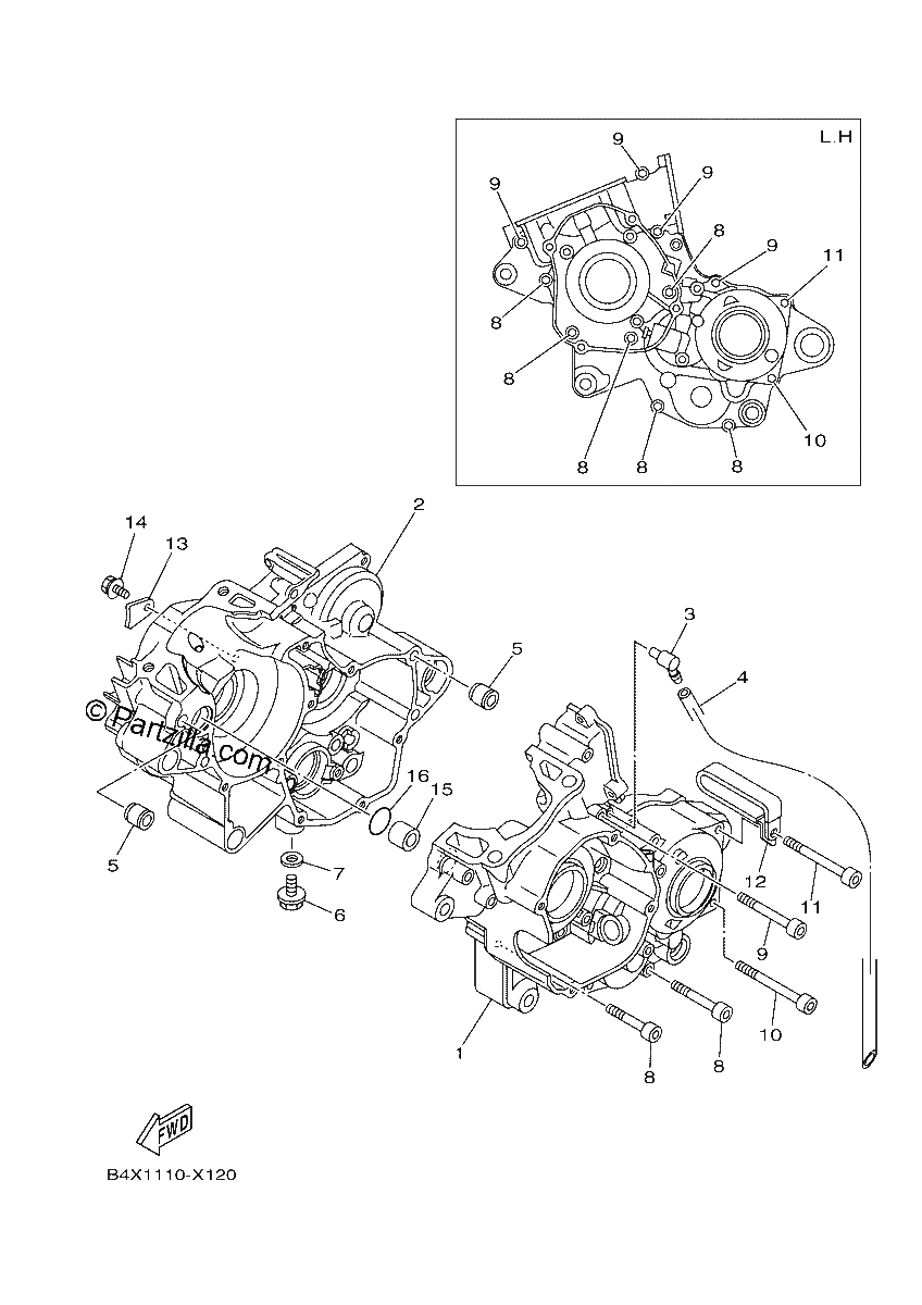 Diagrama de CRANKCASE