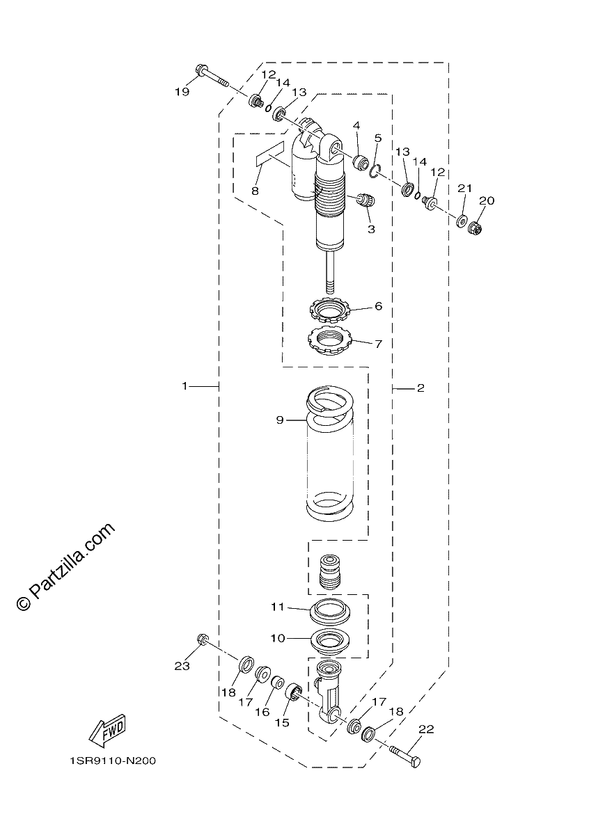 Diagrama de REAR SUSPENSION