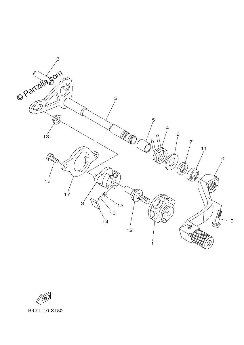 Diagrama de SHIFT SHAFT