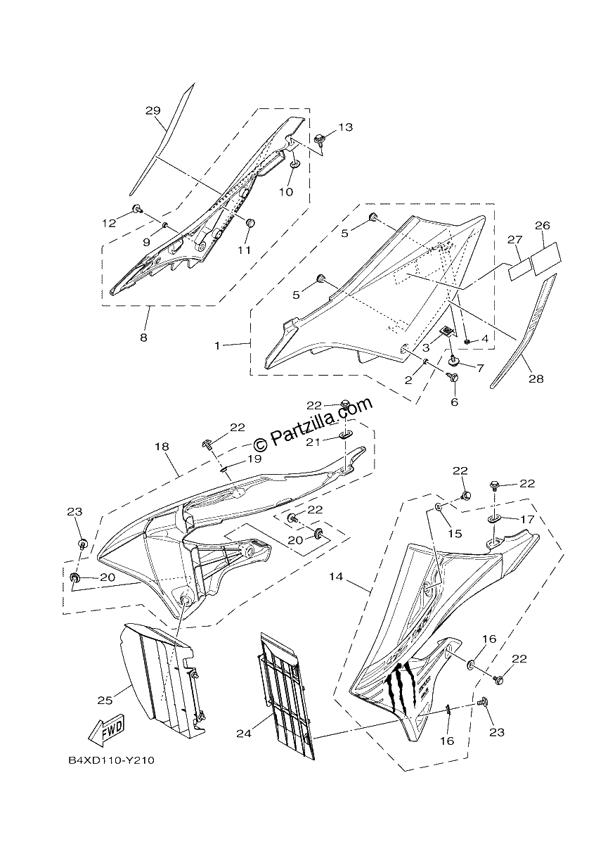 Diagrama de SIDE COVER
