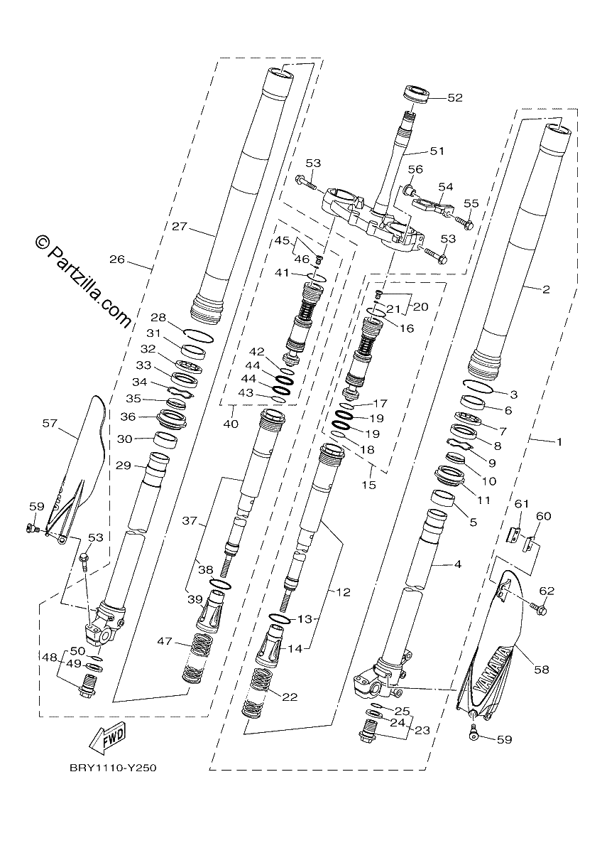 Diagrama de FRONT FORK