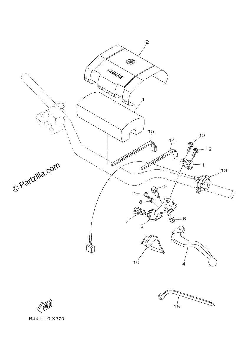 Diagrama de HANDLE SWITCH LEVER