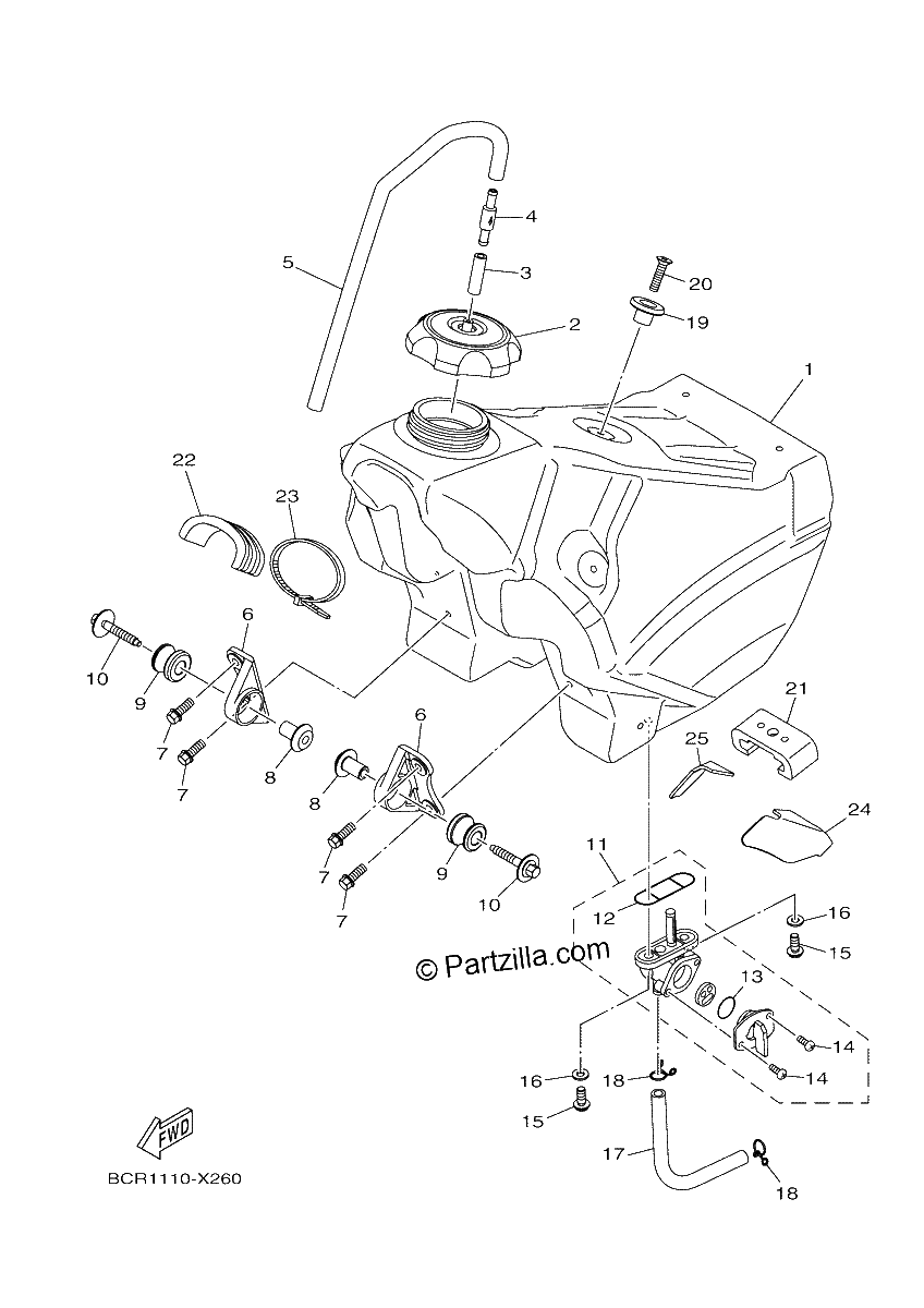 Diagrama de FUEL TANK
