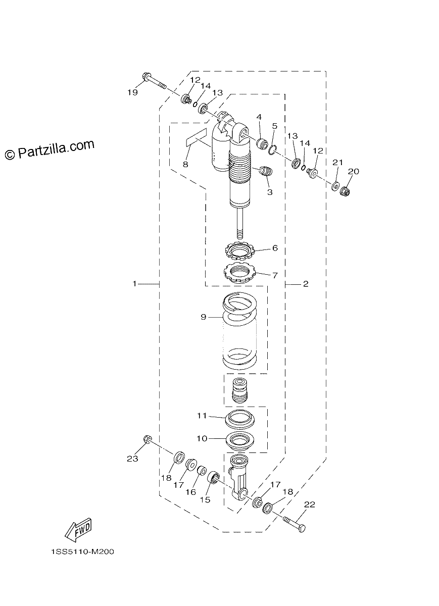 Diagrama de REAR SUSPENSION
