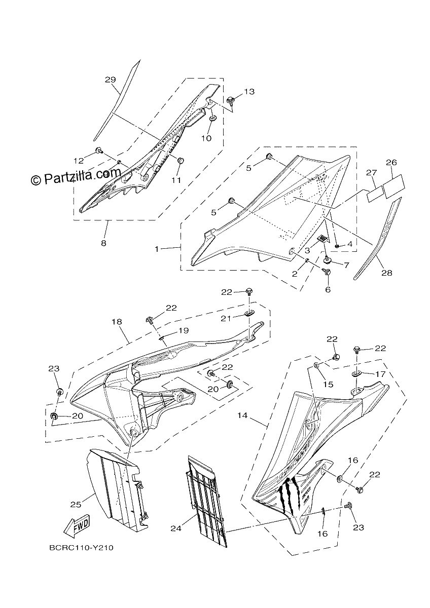 Diagrama de SIDE COVER