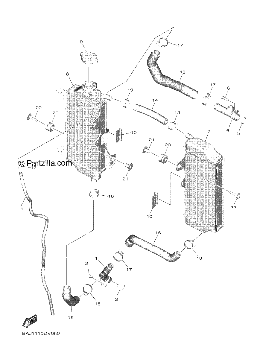 Diagrama de RADIATOR HOSE