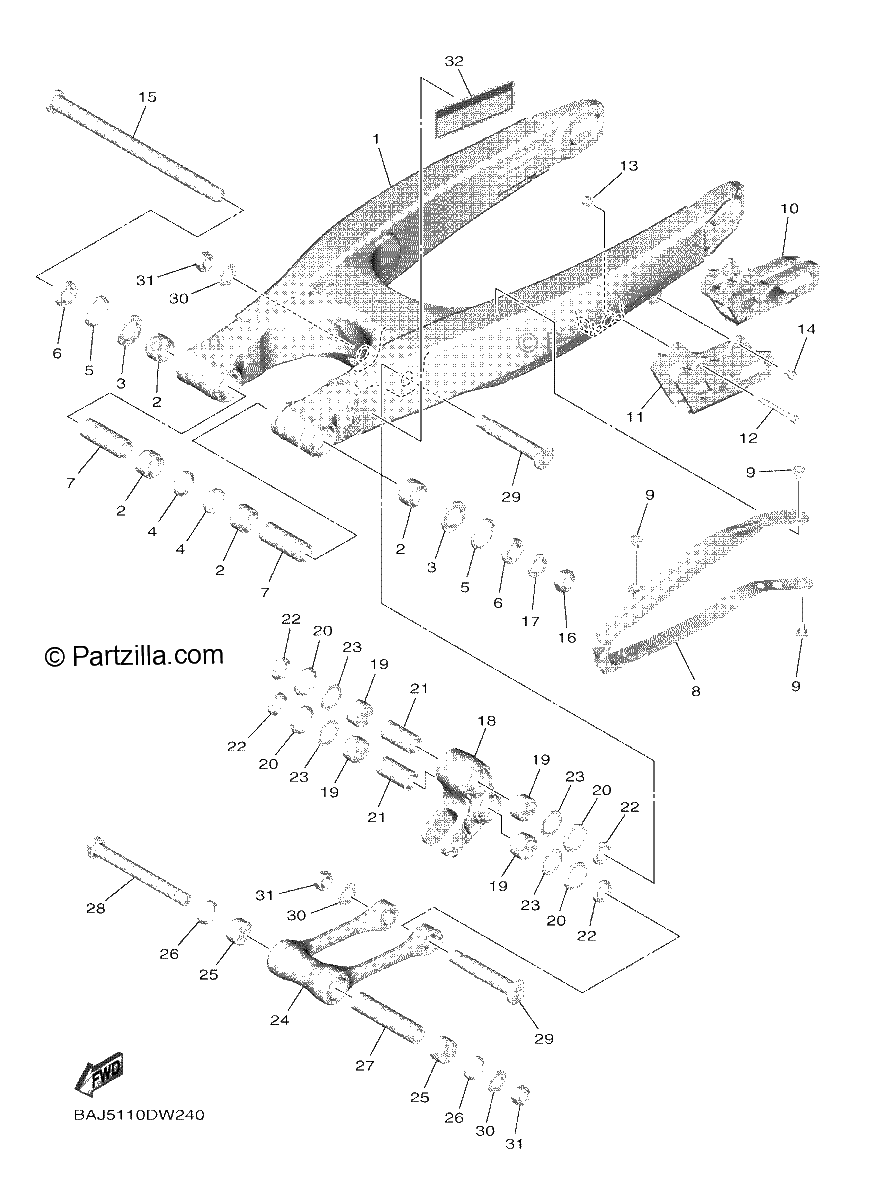Diagrama de REAR ARM
