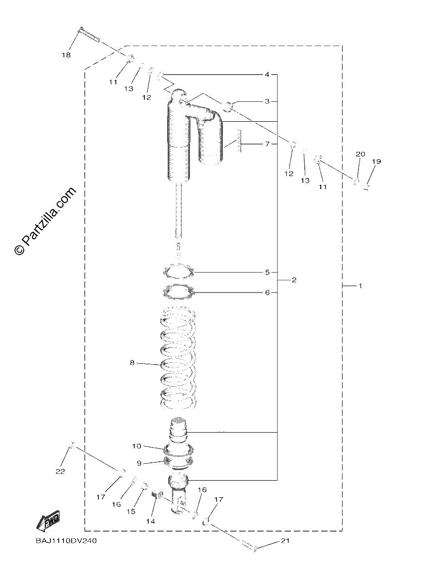 Diagrama de REAR SUSPENSION