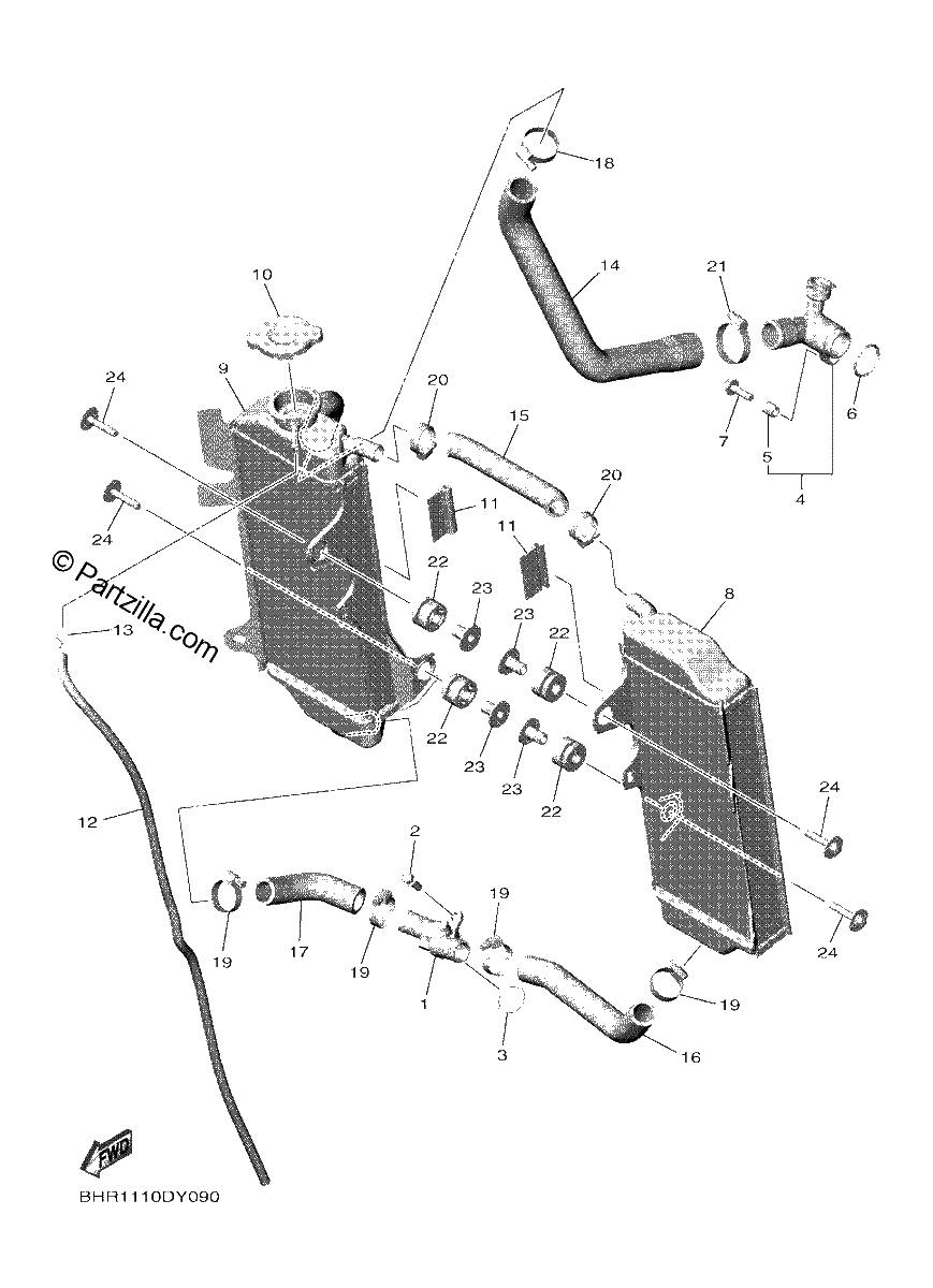 Diagrama de RADIATOR HOSE