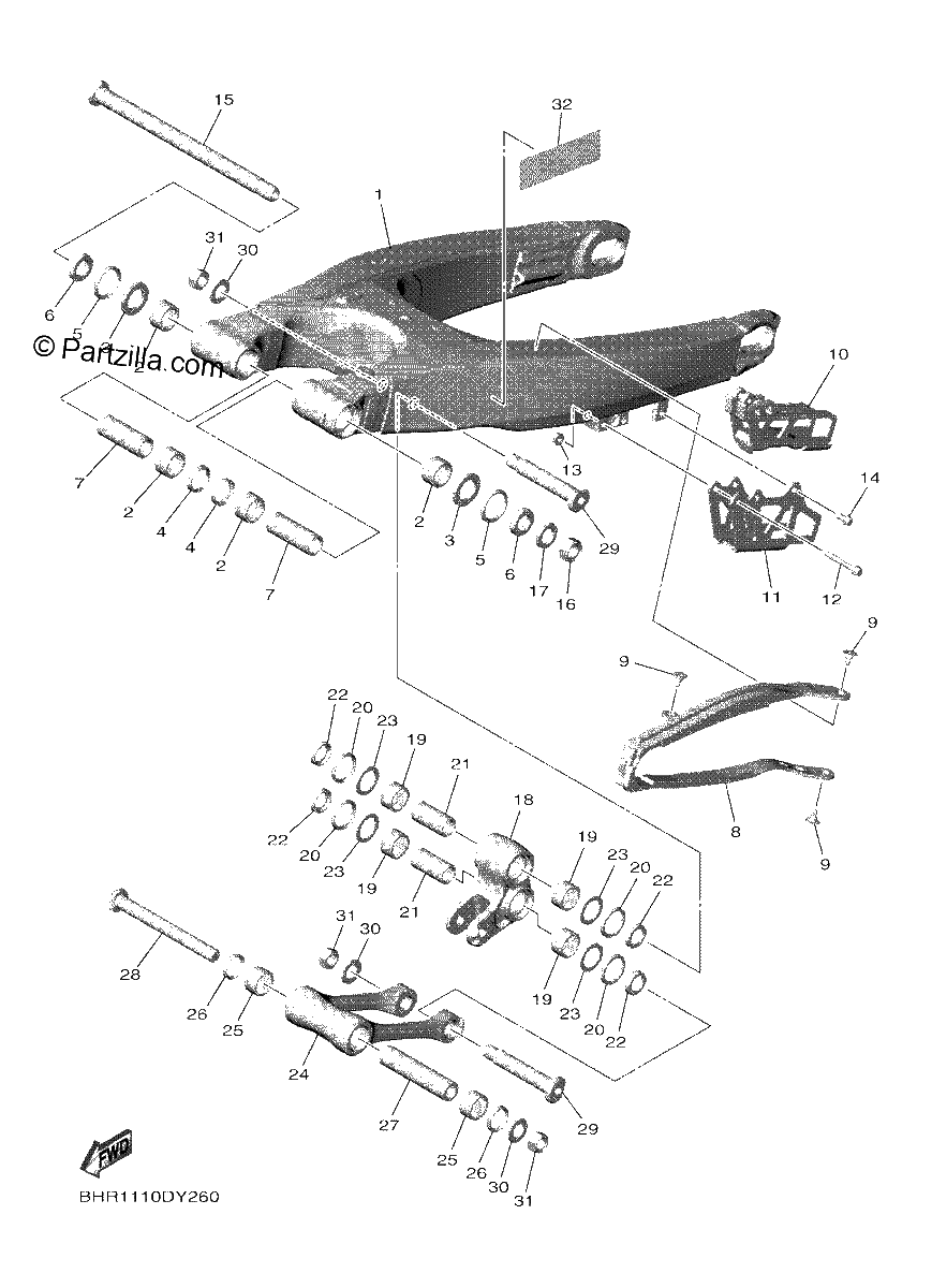 Diagrama de REAR ARM