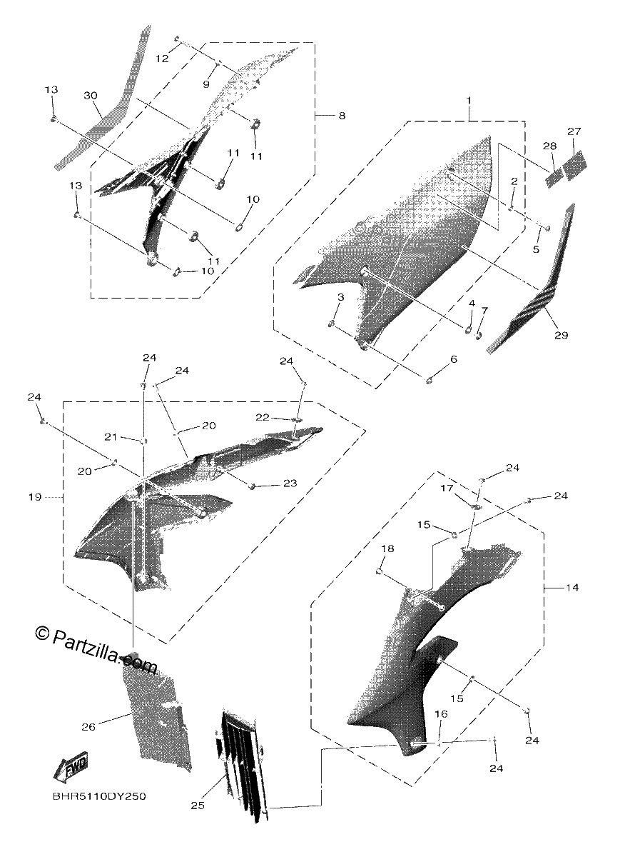 Diagrama de SIDE COVER