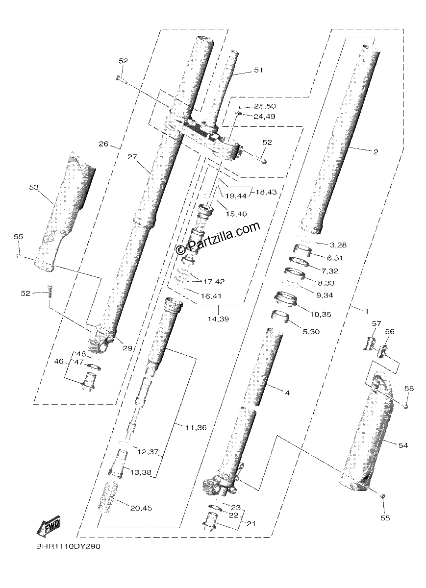 Diagrama de FRONT FORK