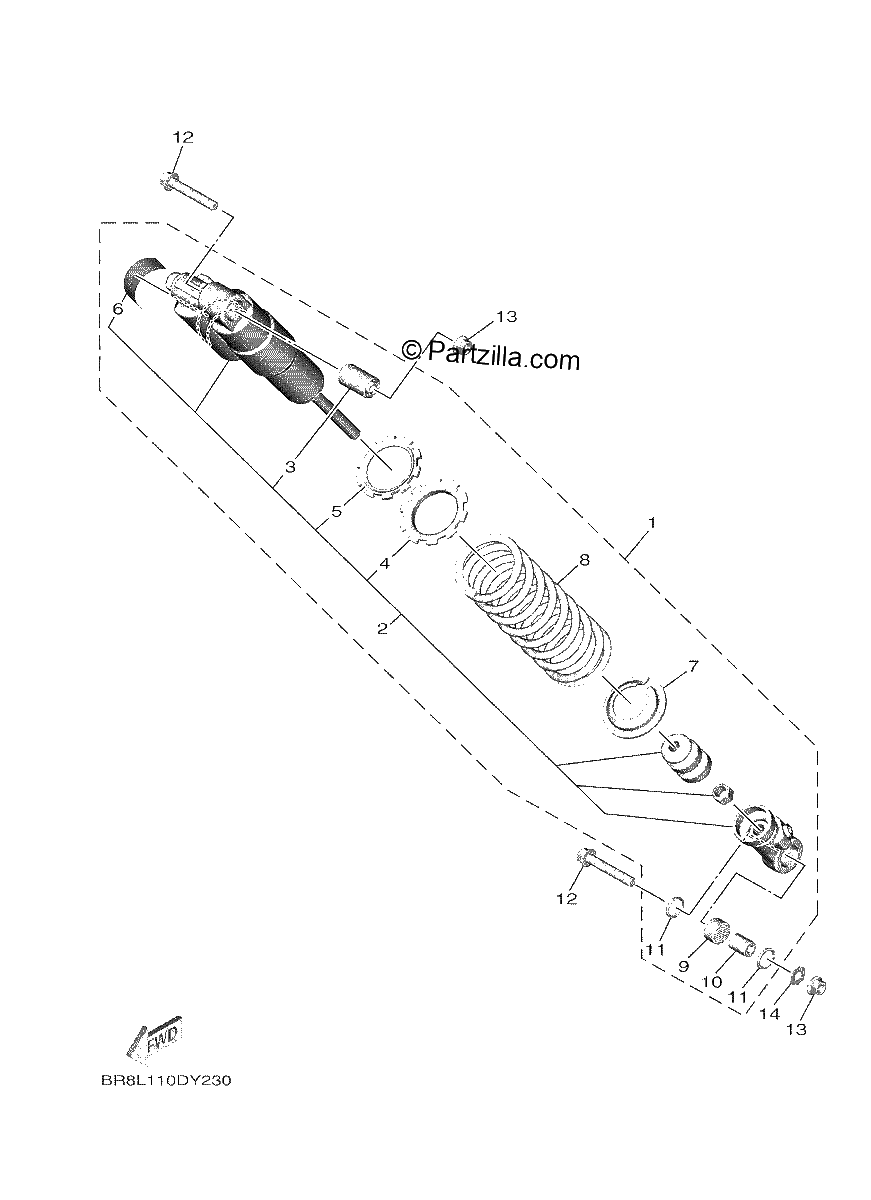 Diagrama de REAR ARM SUSPENSION