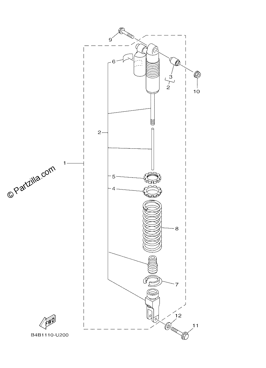 Diagrama de REAR ARM SUSPENSION