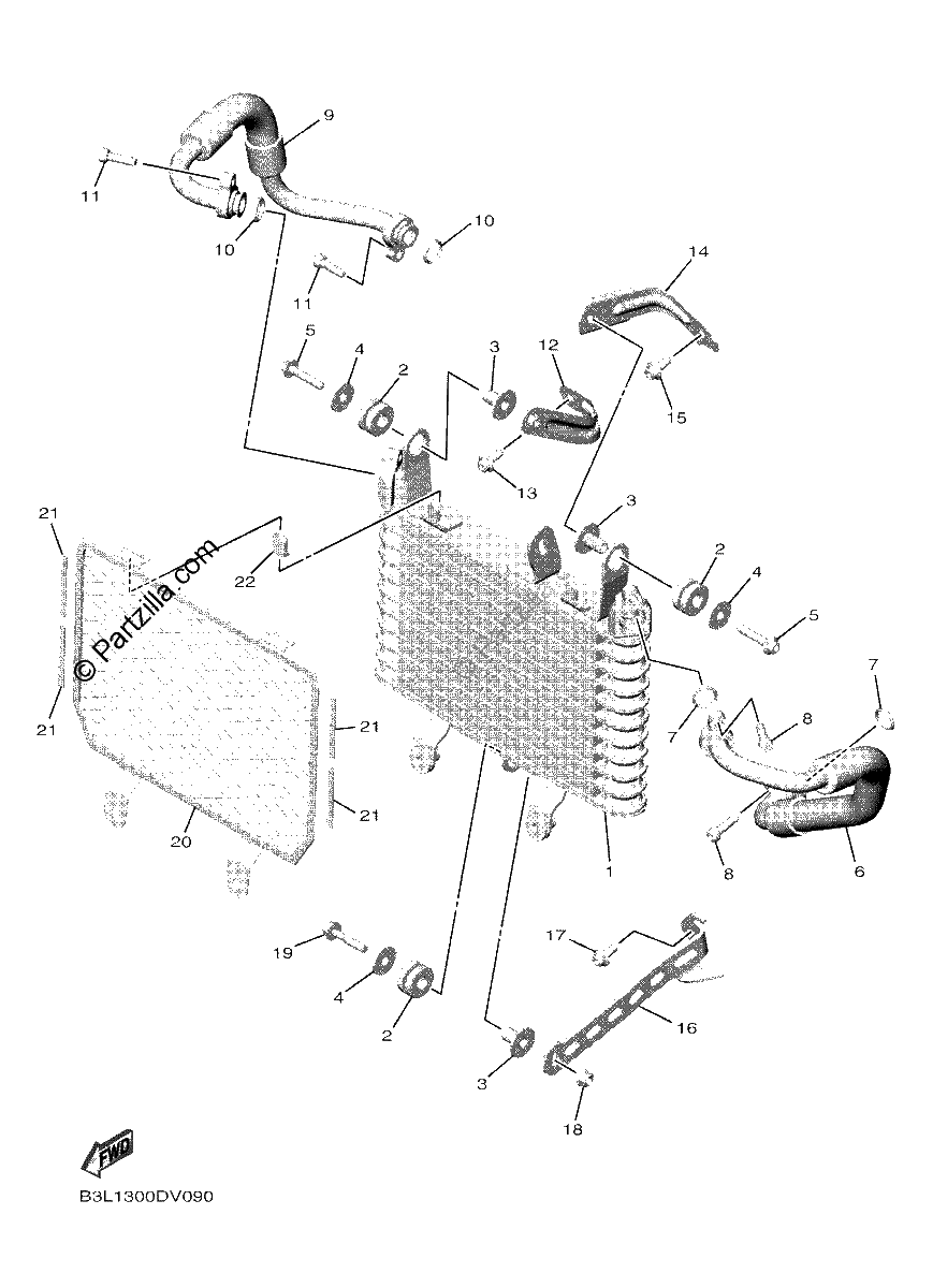 Diagrama de OIL COOLER