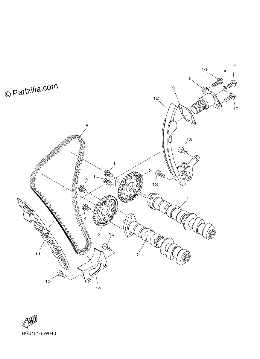 Diagrama de CAMSHAFT CHAIN
