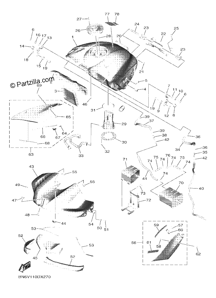 Diagrama de FUEL TANK