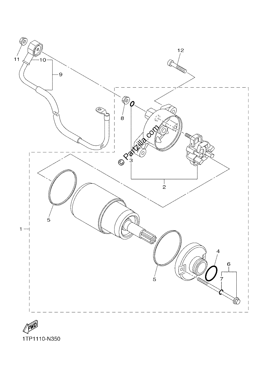 Diagrama de STARTING MOTOR
