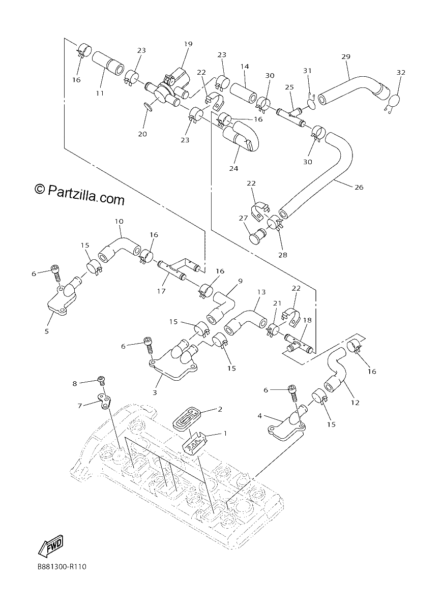 Diagrama de AIR INDUCTION SYSTEM