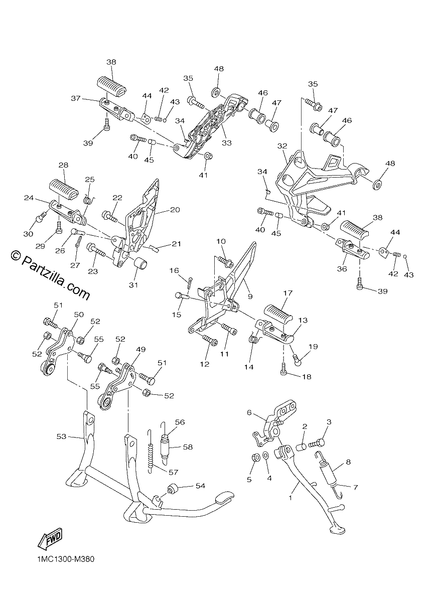 Diagrama de STAND FOOTREST