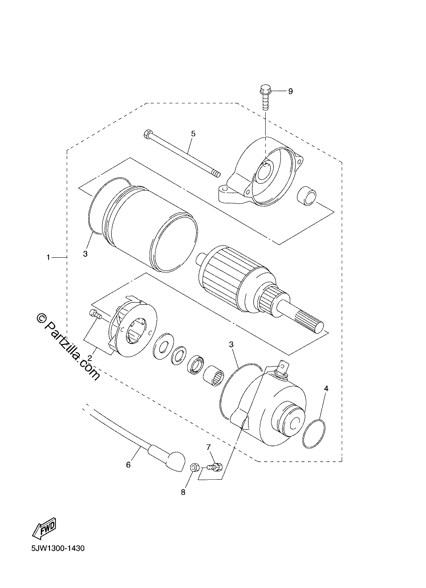 Diagrama de STARTING MOTOR