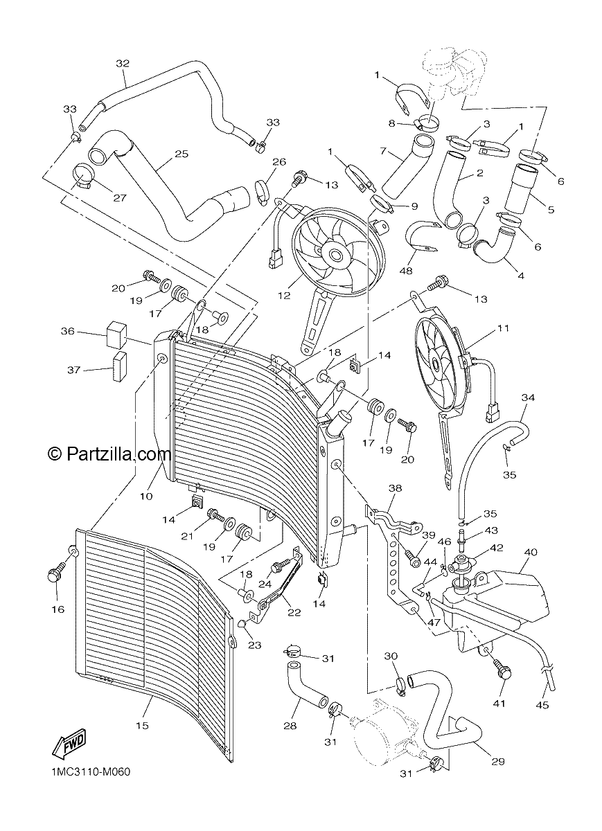 Diagrama de RADIATOR HOSE