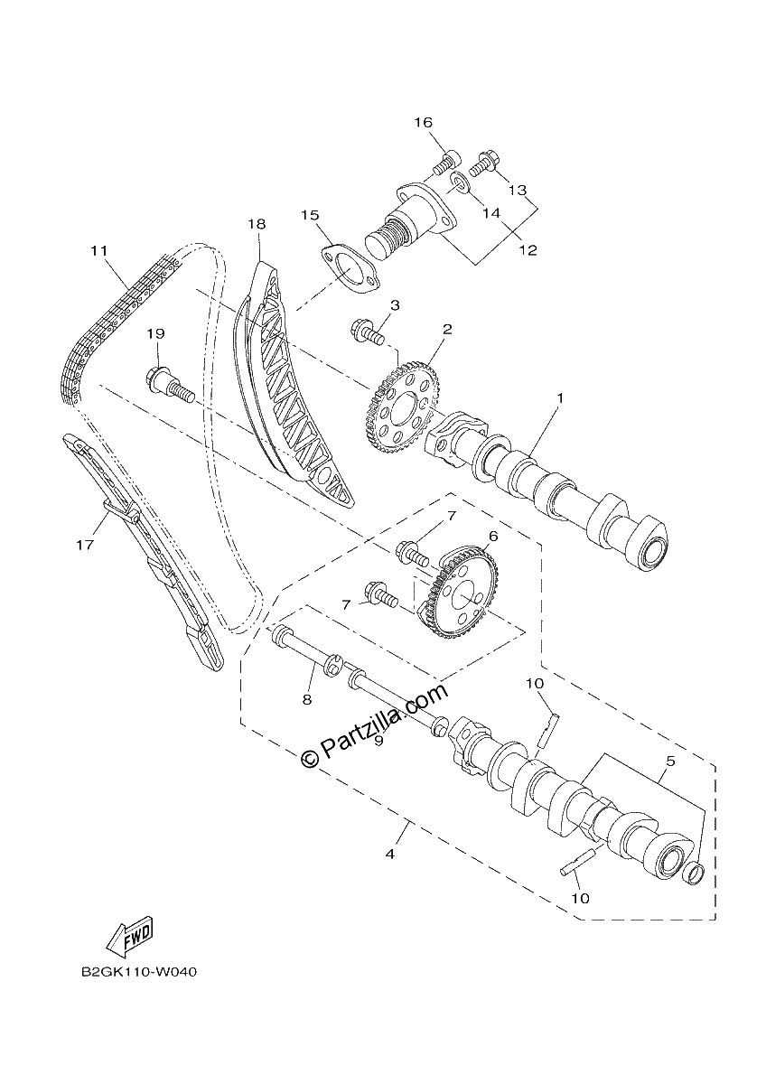 Diagrama de CAMSHAFT CHAIN