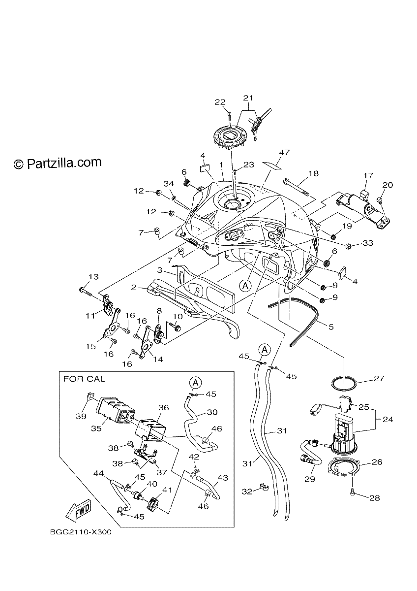 Diagrama de FUEL TANK