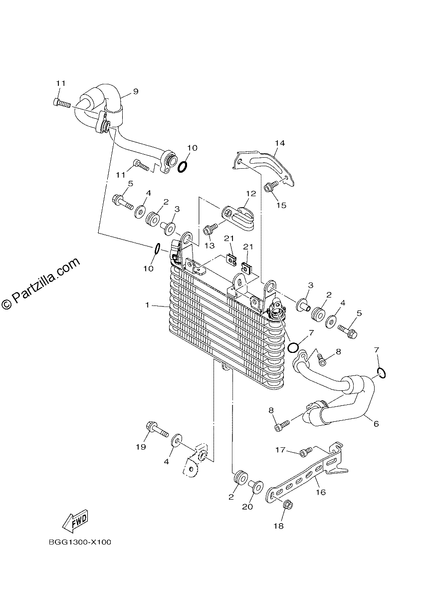 Diagrama de OIL COOLER