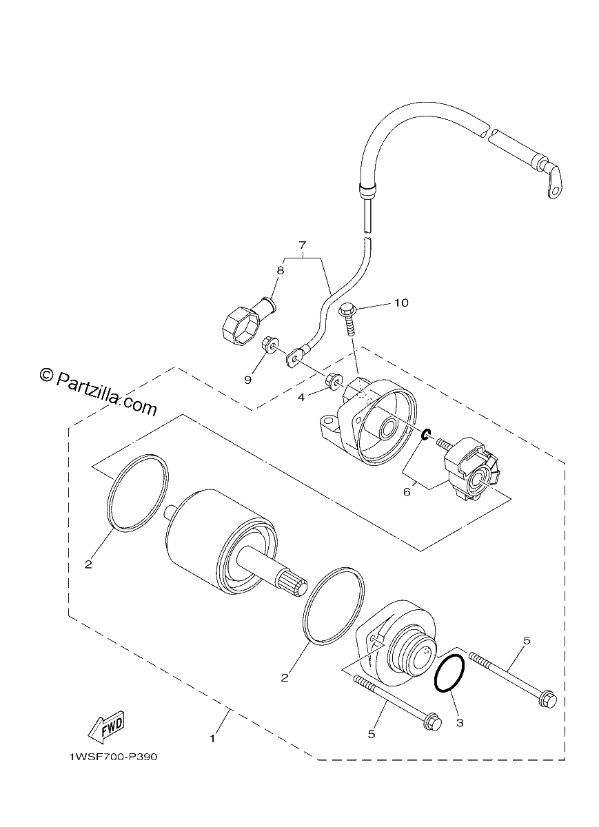 Diagrama de STARTING MOTOR