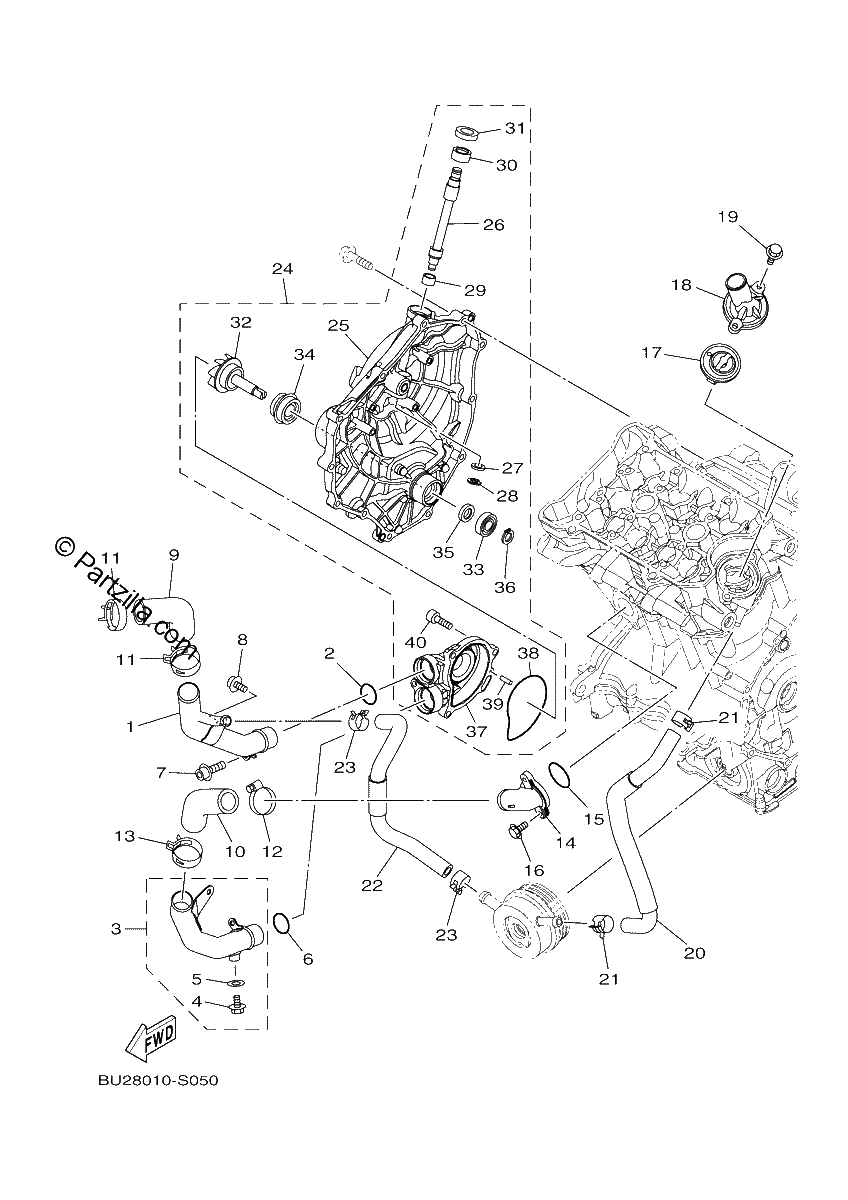 Diagrama de WATER PUMP