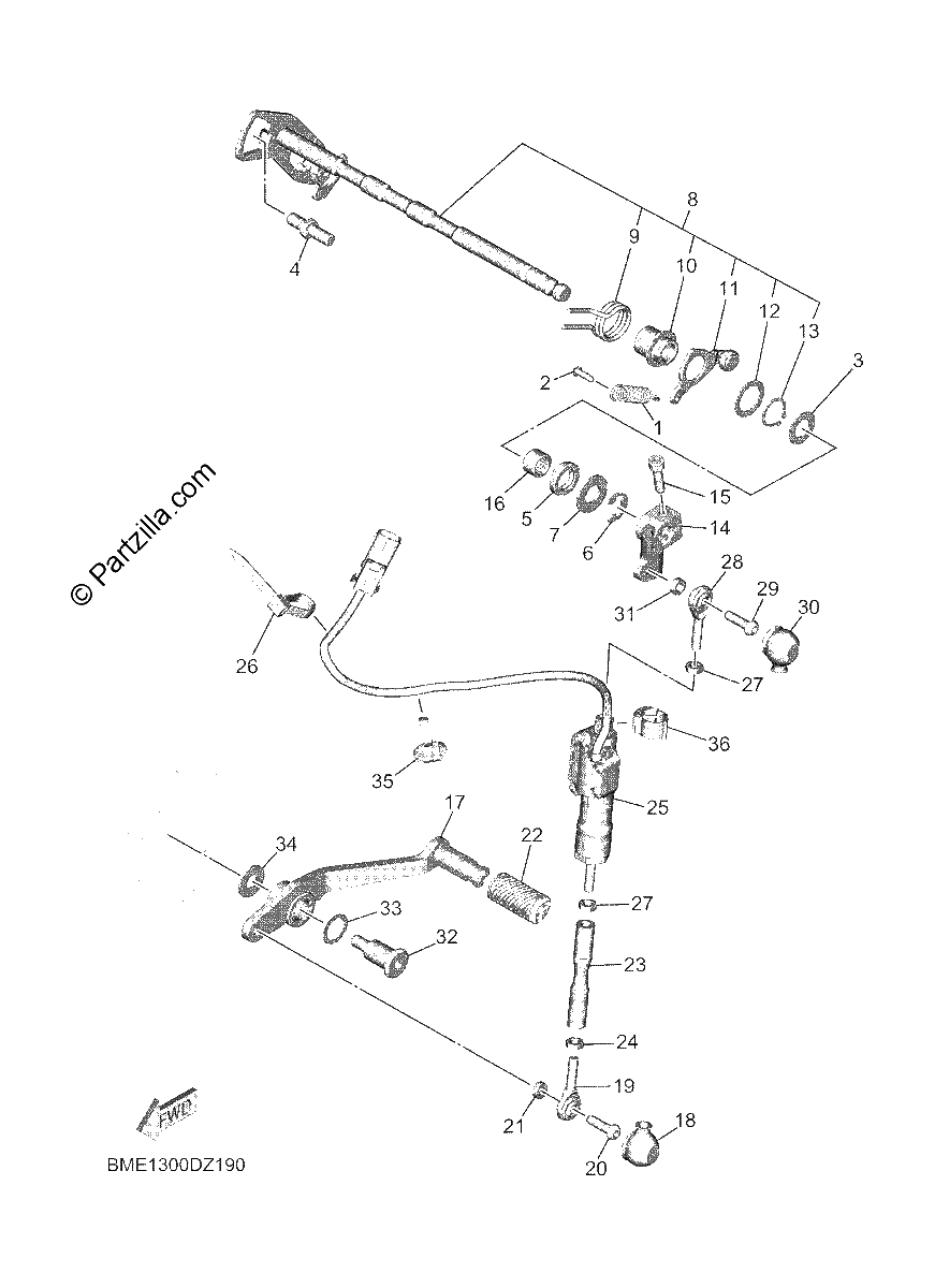 Diagrama de SHIFT SHAFT
