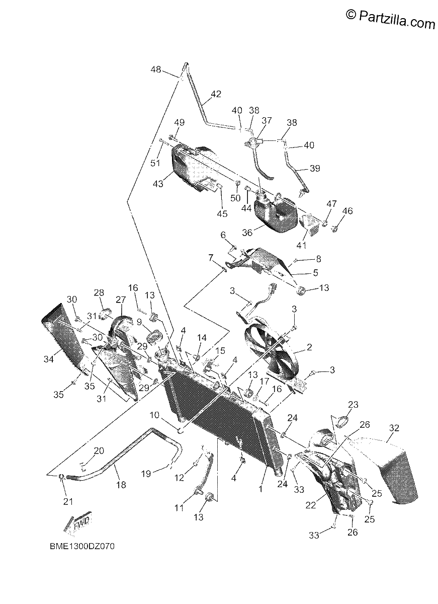 Diagrama de RADIATOR HOSE