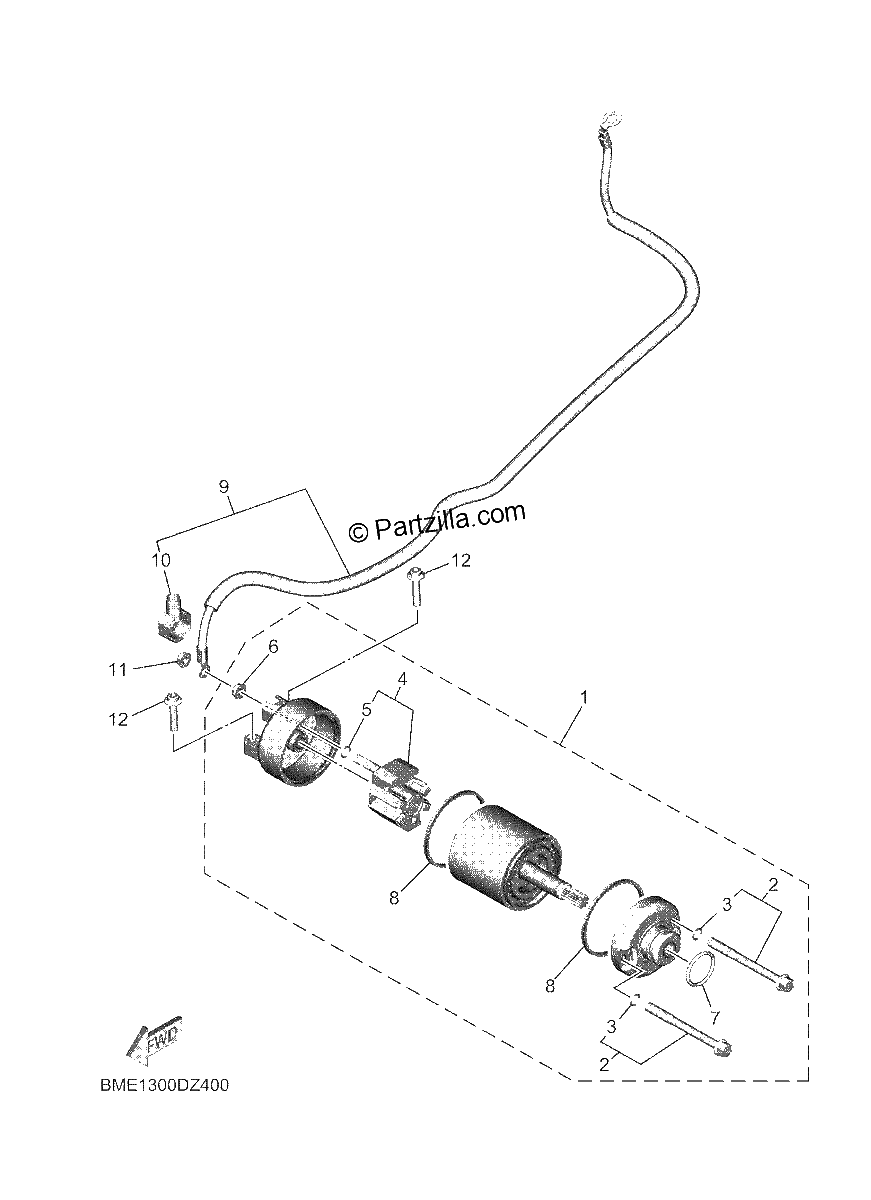 Diagrama de STARTING MOTOR