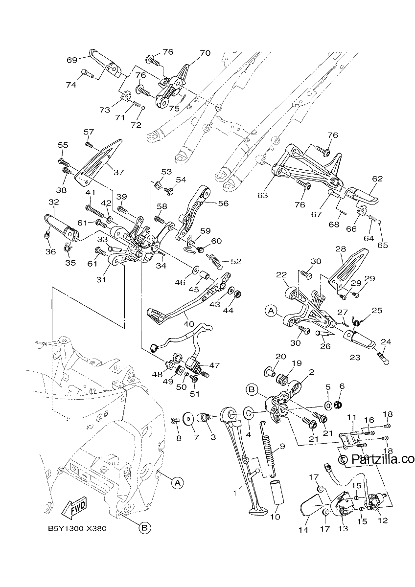 Diagrama de STAND FOOTREST