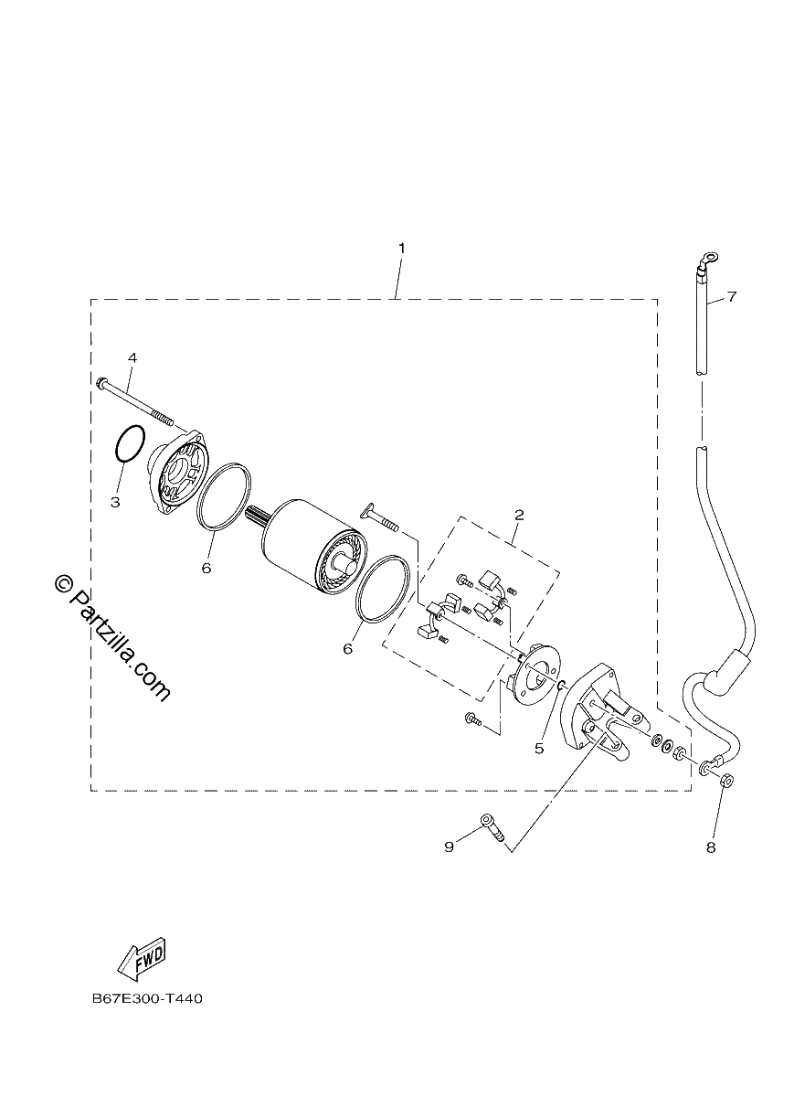 Diagrama de STARTING MOTOR