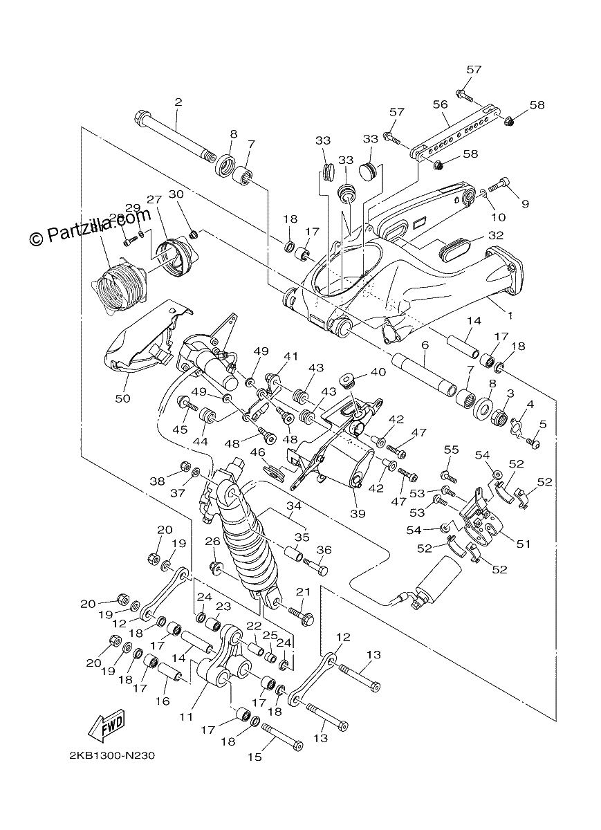Diagrama de REAR ARM SUSPENSION