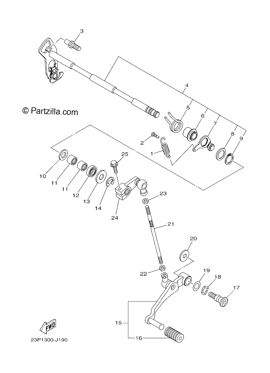 Diagrama de SHIFT SHAFT