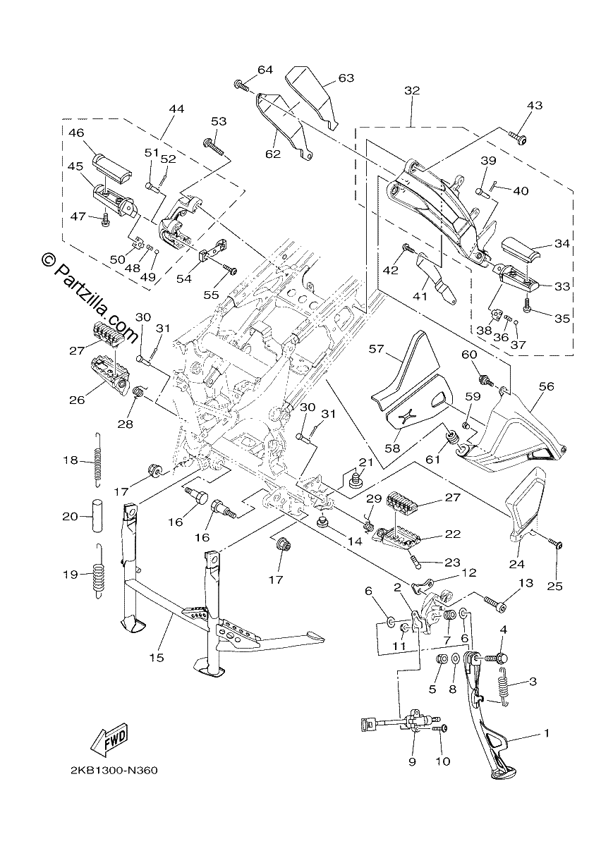 Diagrama de STAND FOOTREST