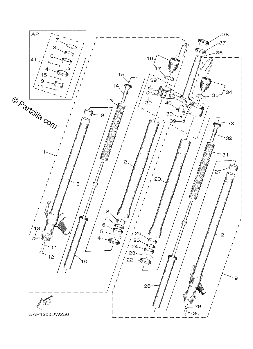 Diagrama de FRONT FORK