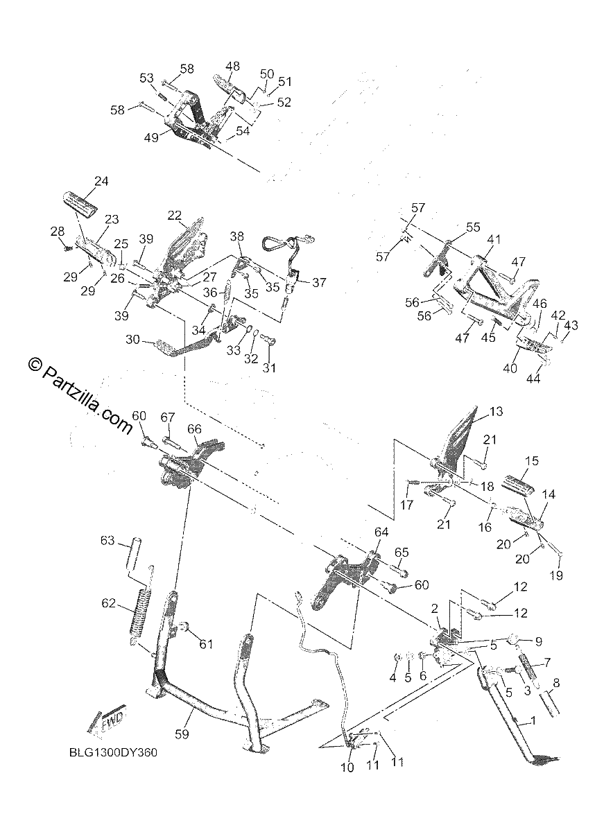 Diagrama de STAND FOOTREST