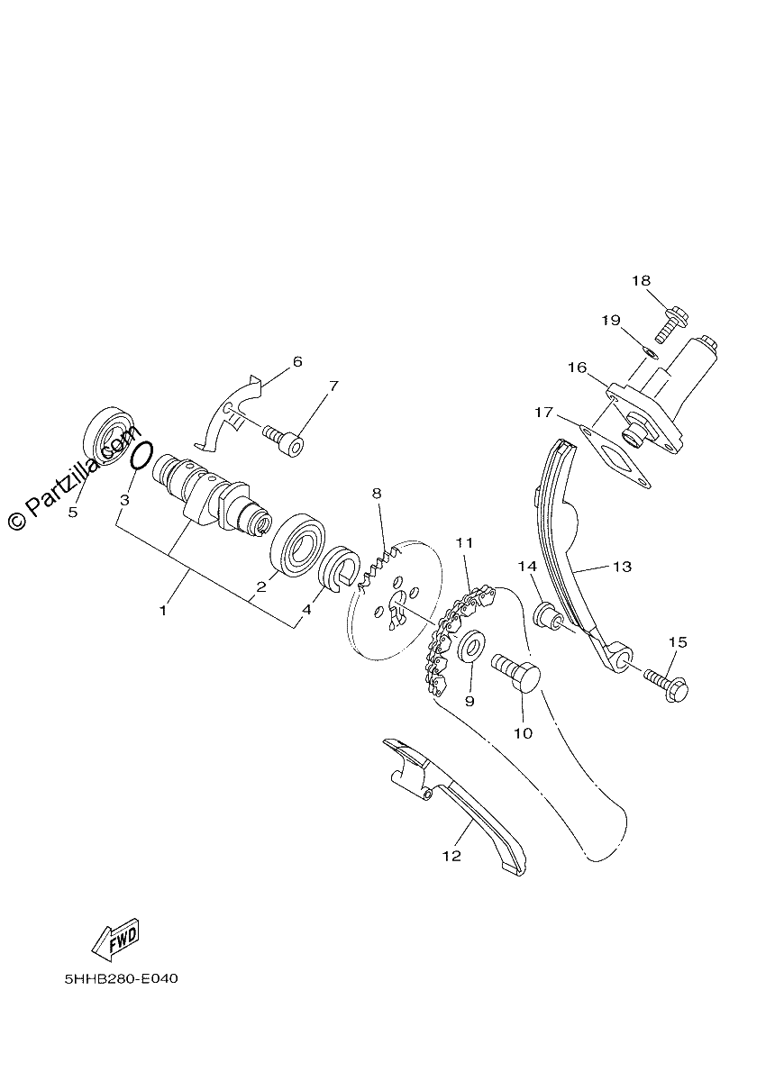 Diagrama de CAMSHAFT CHAIN
