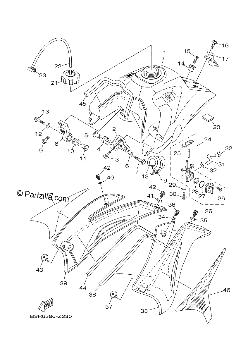 Diagrama de FUEL TANK