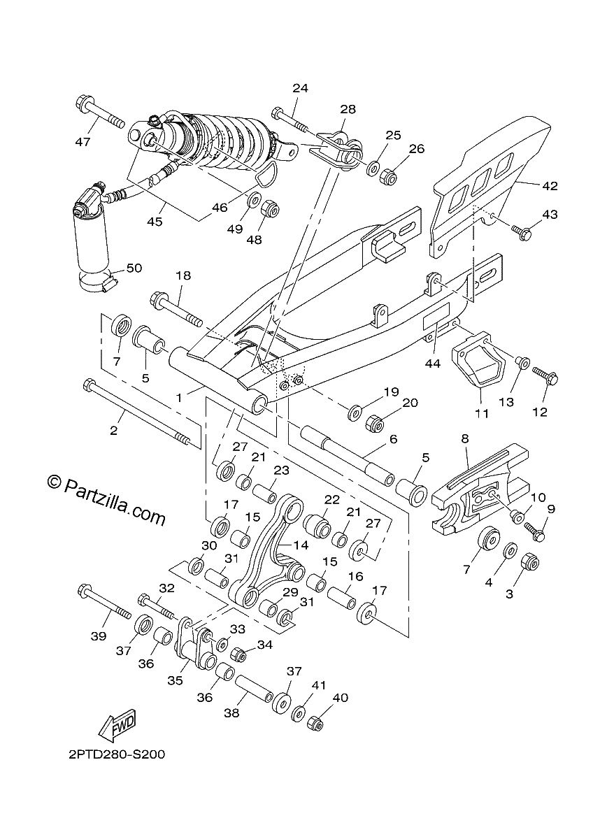 Diagrama de REAR ARM SUSPENSION