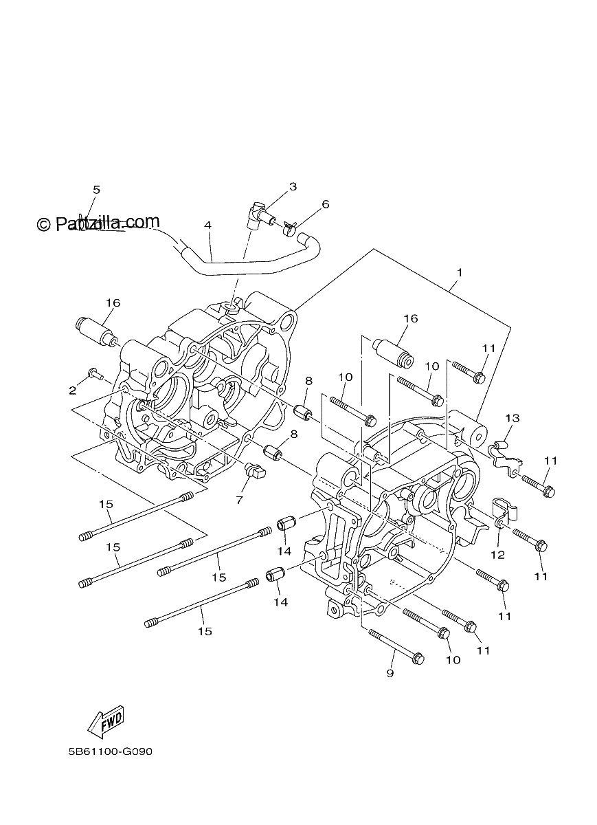 Diagrama de CRANKCASE