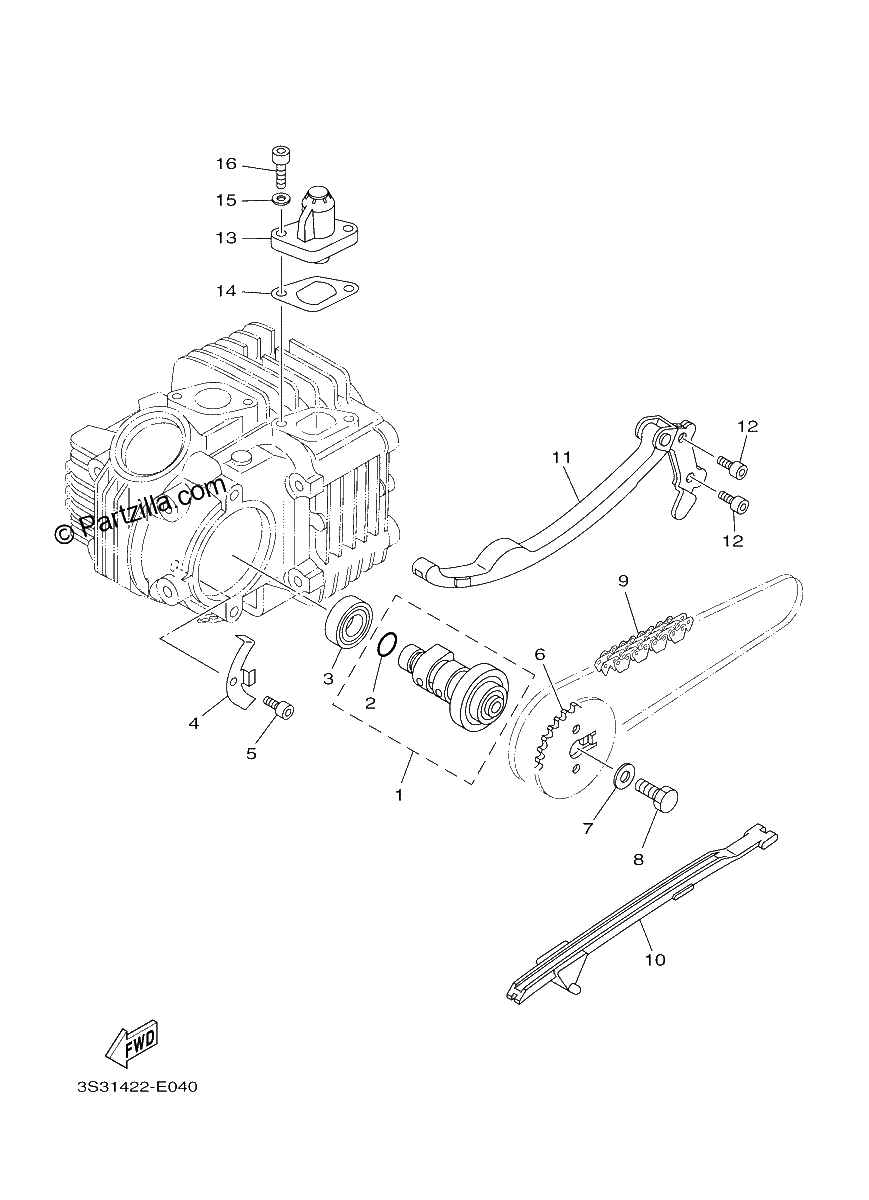 Diagrama de CAMSHAFT CHAIN