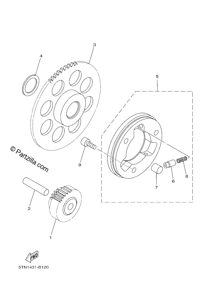 Diagrama de STARTER CLUTCH