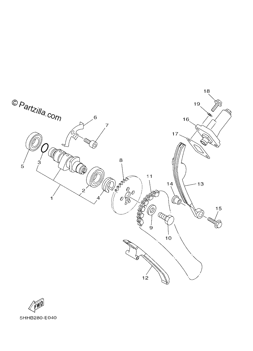 Diagrama de CAMSHAFT CHAIN