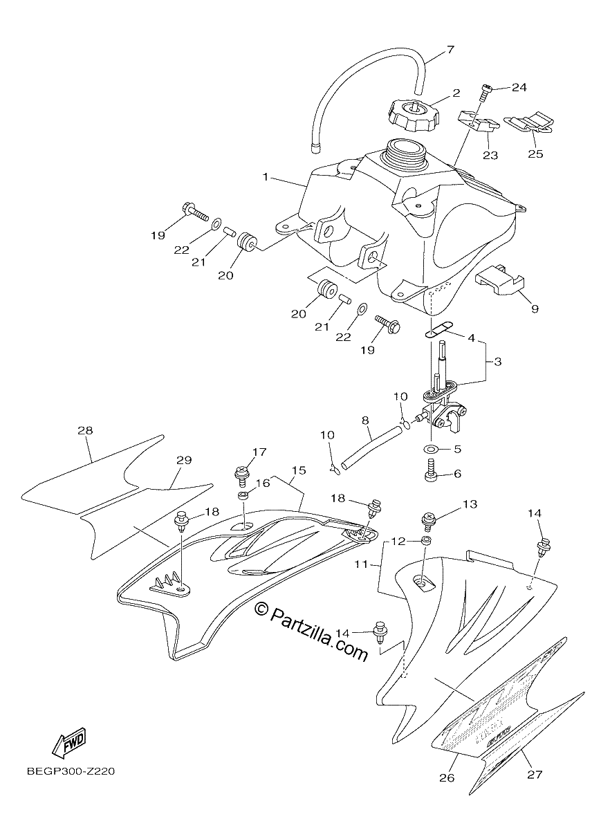 Diagrama de FUEL TANK